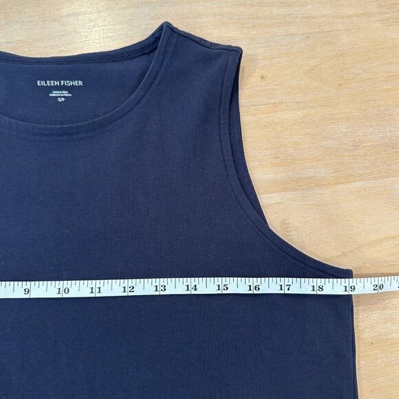 Eileen Fisher Dress Women's Black Sleeveless Stretch Classic Shift Small Petite - Picture 6 of 7